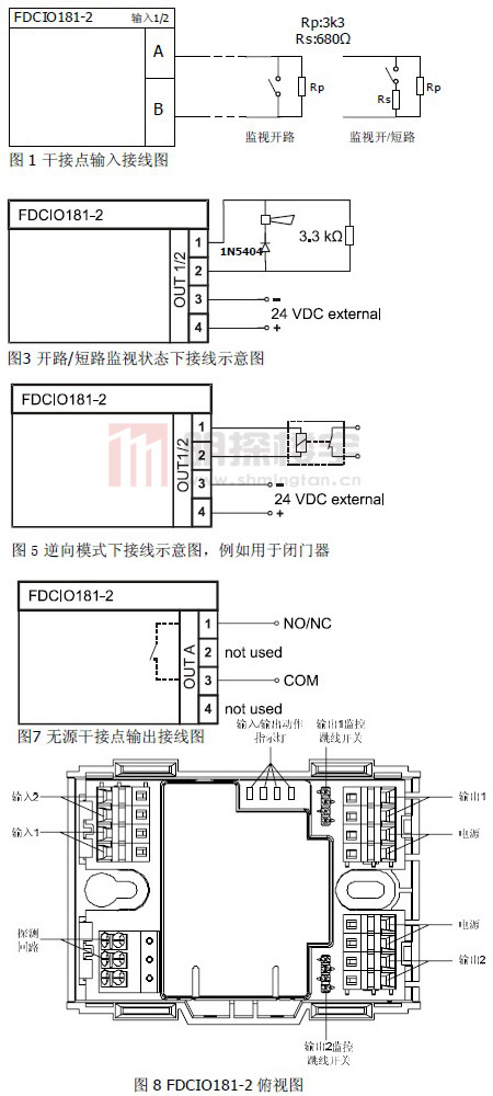 FDCIO181-2输入/输出模块安装图解